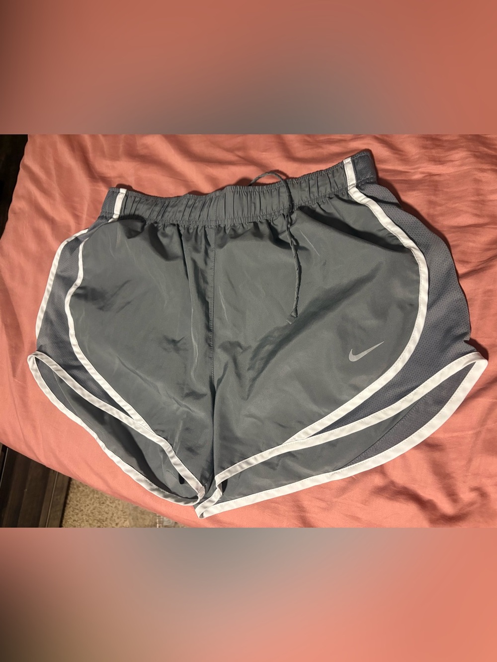 Nike Wonen’s Grey Athletic Running Shorts with Reflective Swoosh